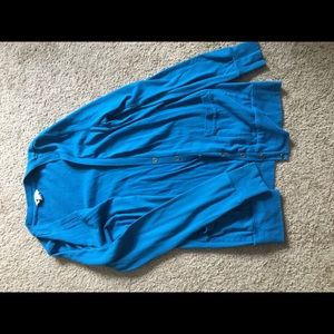 Blue cardigan